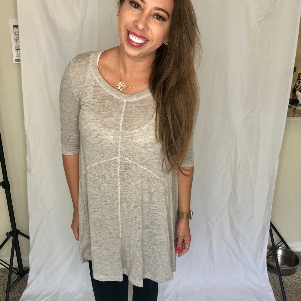 High Low Sheer Sweater